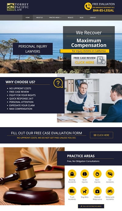Legal WordPress Website design and Development